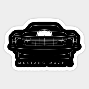 1970 Ford Mustang Mach 1 - stencil Sticker